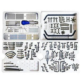 FixLOCK Cranio    Maxilofacial 1.5/2.0/2.4mm Implants (TITANIUM) & Instrument Set 