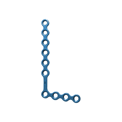 L-Plate, Oblique 100°, 1.5/2.0 mm, 4 Head Holes - Left/Right