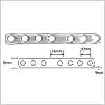 One Third Tubular Plates with Collar